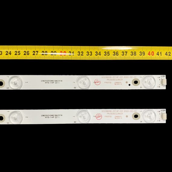 LED підсвітка TV 32" 423mm 6-led GC236D06-ZC14F-03 Ergo: LE24CT1020, LE24CT1, LE24CT2000AK, LE24CT5500 2шт. | Зображення 3