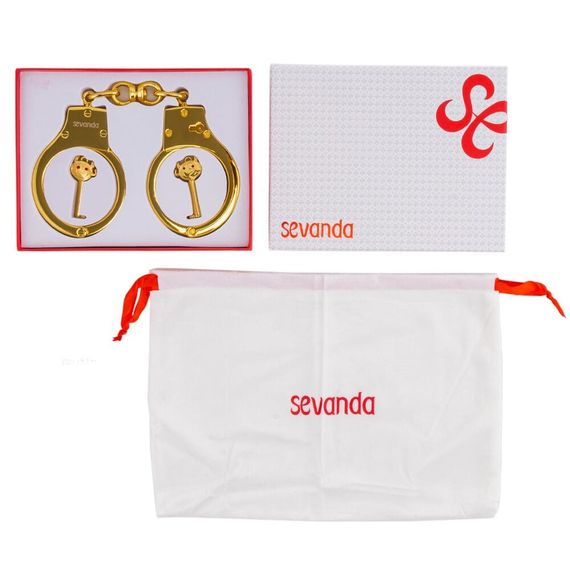 Наручники LOCKINK Sevanda Pretty-sub Handcuffs Золотистые One Size | Зображення 9