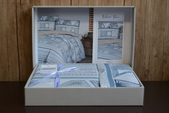 Постільна білизна First Choice Homesko Ranforse сімейний 160 х 220 см Bohem Blue | Зображення 4