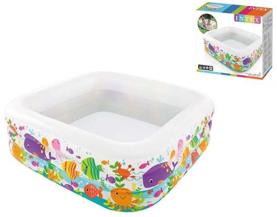 Intex Басейн 57471 NP "Блакитна лагуна" (3) розміром 159-159-50см, обсяг: 344л, вага: 3,7кг, від 3-х років | Зображення 1