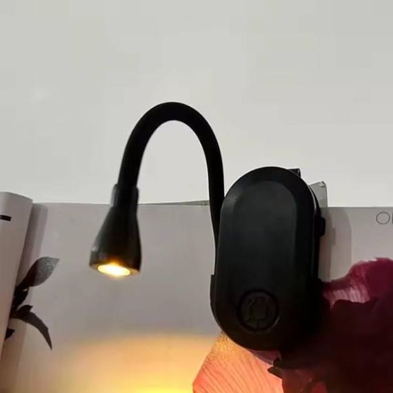 Лампа для читання з кріпленням на книгу HA-71 Чорна