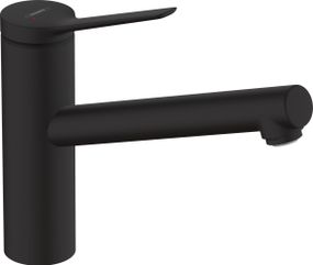 Hansgrohe Змішувач для кухні Zesis M33, довж.виливу - 220мм, поворотний, 1важіль, KM150, матовий чорний (74802670)