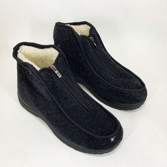 Хутряні бурки 41р, Зручні робочі чоботи, Черевики робочі полегшені Черевики на хутрі CW-14 | Зображення 1