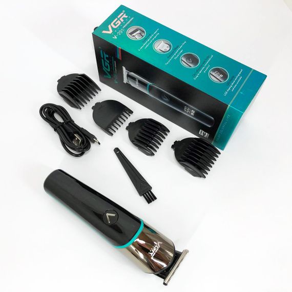 Електромашинка для волосся VGR V-291, Машинка для підстригання Машинка стрижки з безліччю насадок IB-84 | Зображення 5