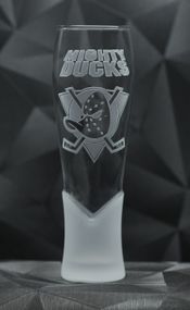Подарунковий келих для соку води 440 мл з гравіюванням лого хокейного клубу НХЛ Анахайм Дакс