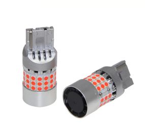 Комплект світлодіодних ламп LED Qline 7440 (W21W) Red CANBUS (2 шт.)