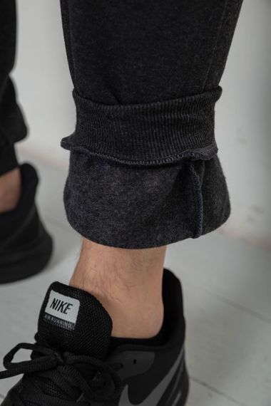 Спортивные штаны мужские на флисе, цвет серый, 244R41748 | Зображення 5