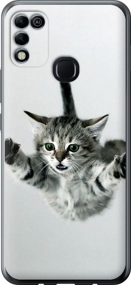 Чехол на Infinix Hot 11 Play Летящий котёнок "2322u-2756-17620"