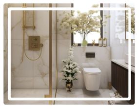 Дзеркало Qtap Mideya (MI2) прямокутне з LED-підсвічуванням Touch QT2078F12080