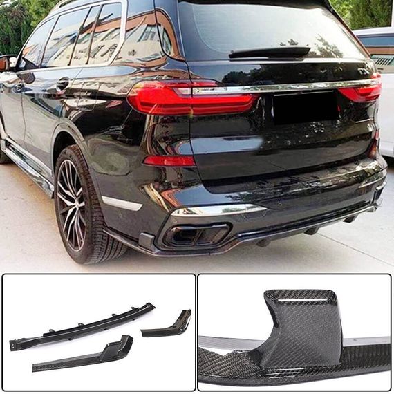 Дифузор заднього бампера Карбон V1 (M-Sport) для BMW X7 G07 2019- рр