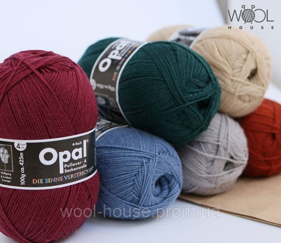 Шкарпеткова пряжа Opal Sockenwolle uni, зелений 9933 | Зображення 1