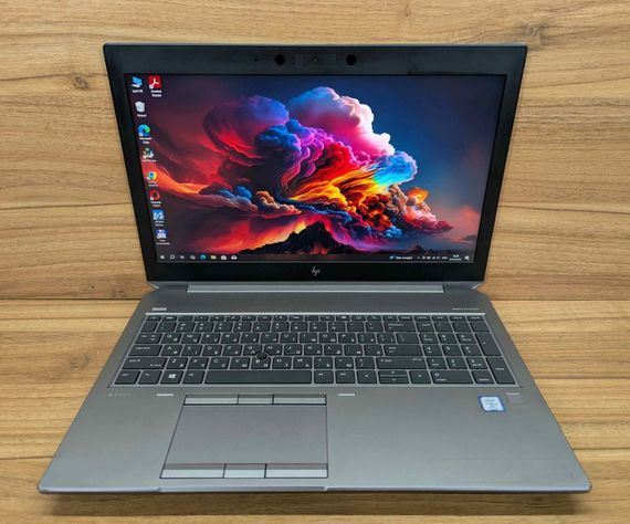 Мобільна робоча станція Б-клас HP zBook 15 G6 / 15.6" (1920x1080) IPS / Intel Core i7-9850H (6 (12) ядер по 2.6 - 4.6 GHz) / 16 GB DDR4 / 256 GB SSD / nVidia Quadro T2000, 4 GB GDDR5, 128-bit / Fingerprint / WebCam / Windows  б/в + Подарунок Миша / USB | Зображення 1