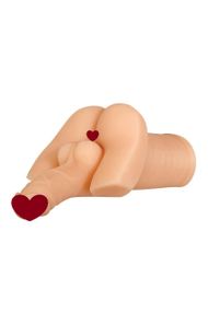 Мастурбатор Gender X Backdoor Bash бежевий, 28 см