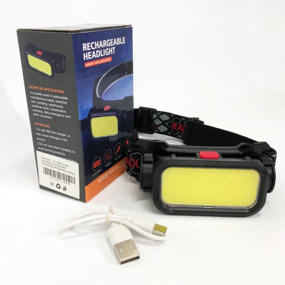 Компактний налобний ліхтар BL-008+COB, Налобний ліхтар, Ліхтар для нічної їзди на лоб потужний QG-29 | Зображення 4