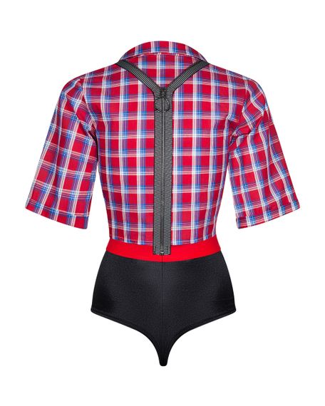 Костюм для рольових ігор Obsessive Worker Girl Чорно-червоний S\M Sex Aura | Зображення 2