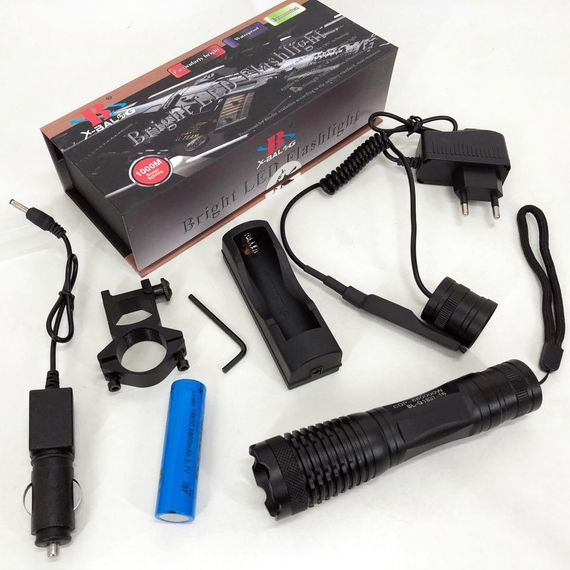 Військовий армійський ліхтар нашоломний Bailong, Ручний інспекційний ліхтар водозахищений TK-65 | Зображення 8