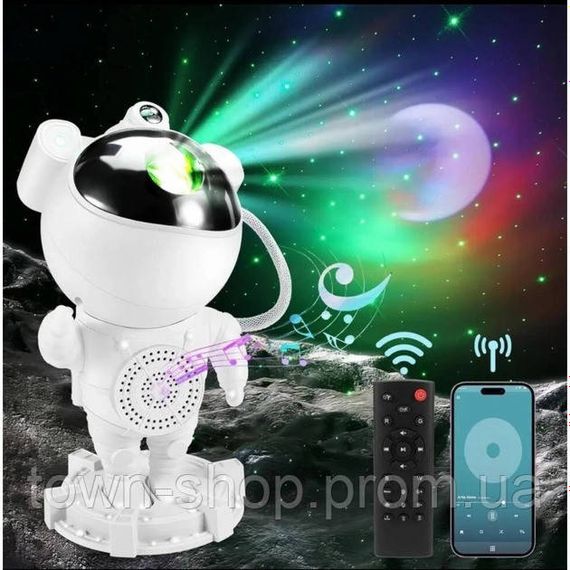 Ночник проектор звездного неба Астронавт с Bluetooth колонкой Sky Star Astronaut | Зображення 3