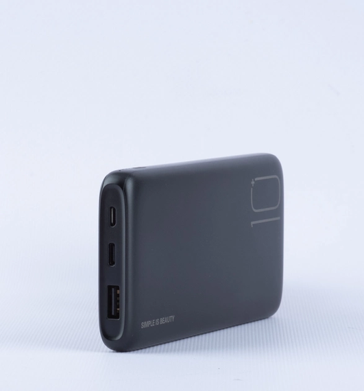 Повербанк портативний зарядний пристрій Power Bank XO PR182 Light Display 10000mAh Black | Зображення 1
