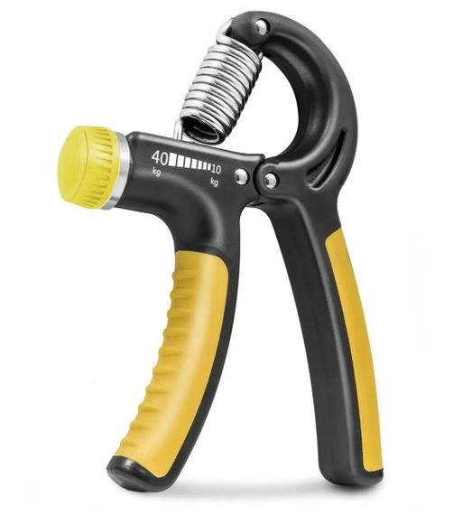 Еспандер кистьовий PowerPlay PP-4323 з регульованим навантаженням 10-40 кг Strength Grip Чорно-жовтий (PP_4323_Bl/Yellow) | Зображення 3