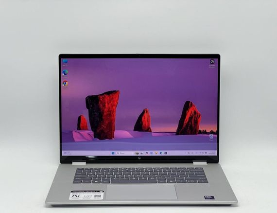 Ультрабук-трансформер Б-клас HP OmniBook 7 FlipNGAI 16-au0001nr / 16" (2880x1800) OLED Touch / Intel Core Ultra 7 256V (8 ядер по 2.2 - 4.8 GHz) / 16 GB DDR5 / 480 GB SSD / Intel Arc 140V GPU / WebCam б/в + Подарунок Бездротова миша HOCO GM28 | Зображення 1