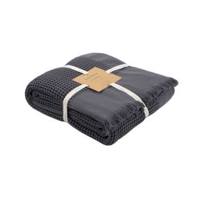 Покривало Lotus Home 11440 Туреччина 240*260 см  Бавовна Антрацит