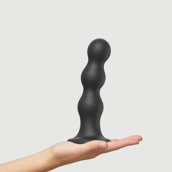 Насадка для страпона Strap-On-Me Dildo Plug Balls Black XL | Зображення 1