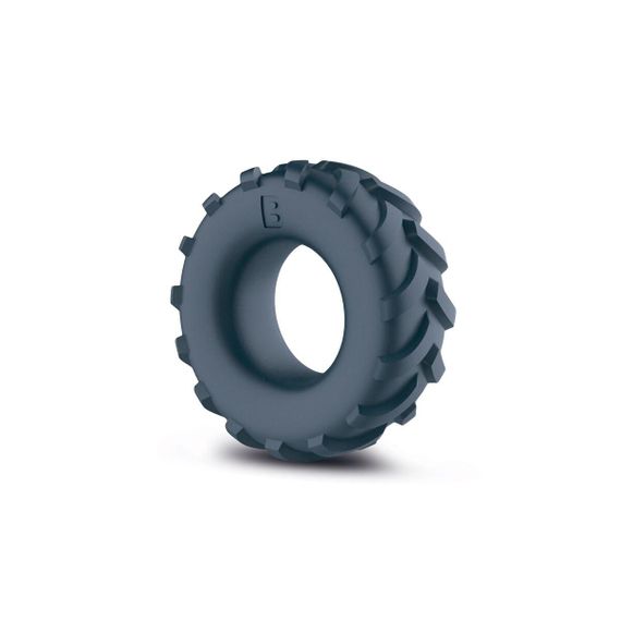 Текстурне ерекційне кільце Boners Tire Cock Ring - Grey для подвійної стимуляції | Зображення 1