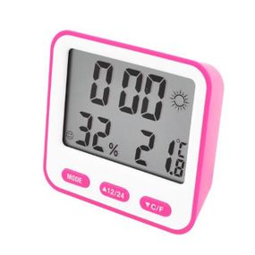Термометр з гігрометром 854. FH-308 Колір: рожевий