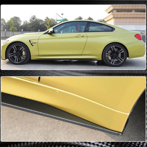 Накладки на пороги V5 (для F82/F83, Карбон) для BMW 4 серия F-32 2012-2020 гг | Зображення 3