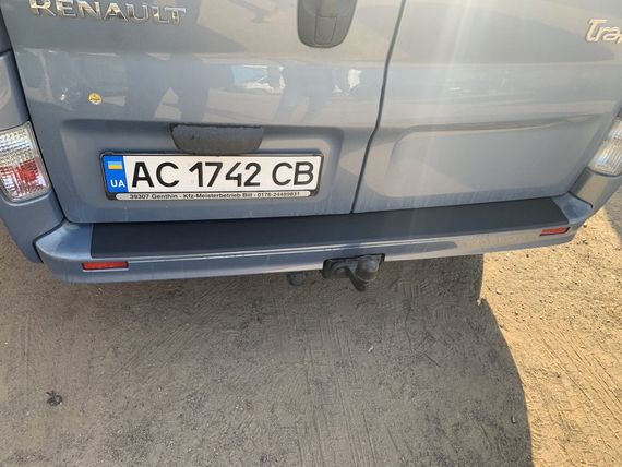 Накладка на задній бампер DDU (ABS) для Nissan Primastar 2002-2014рр | Зображення 8