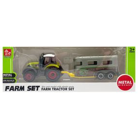 Детский трактор с прицепом "Farm Set" SQ82002-1B(Green-Grey)