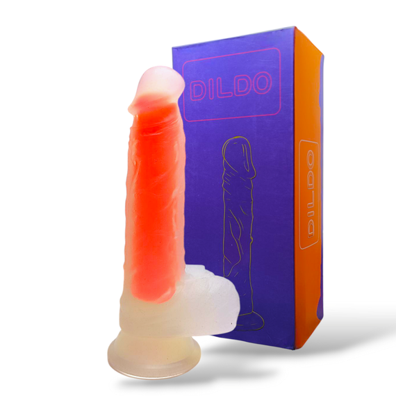 Фалоімітатор на присоску "Orange dildo", L184 мм, D35 мм sexstyle | Зображення 1