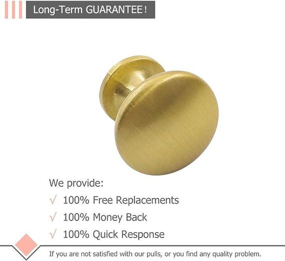 Ручки дверні для кухонної шафи Матові латунні ручки для шафи для ванної кімнати | Зображення 1