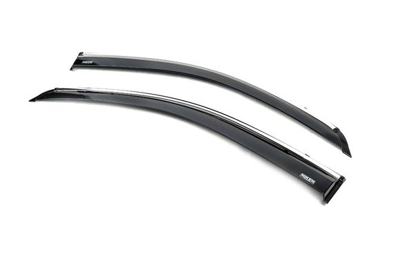 Ветровики с хромом (2 шт, Niken) для Mercedes Vito W639 2004-2015 гг | Зображення 1