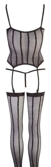 Корсаж із підв’язками прозорий BEAUTY sexstyle | Зображення 3