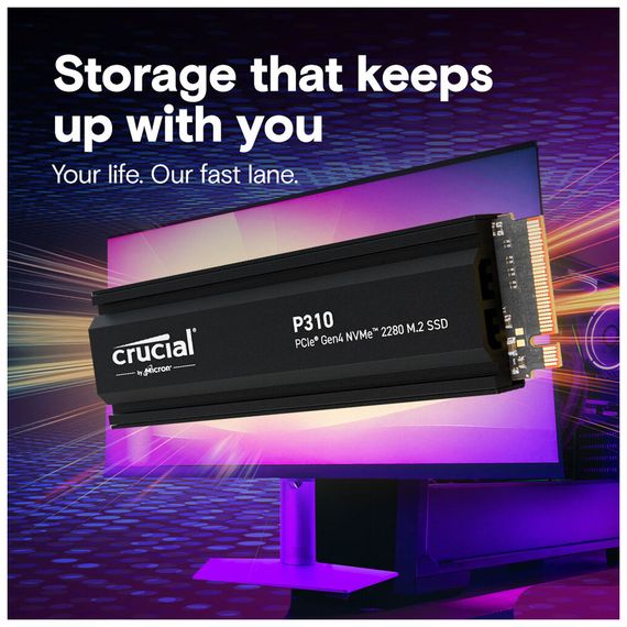 Накопичувач SSD M.2 2280 1TB P310 with heatsink Micron (CT1000P310SSD5) | Зображення 5