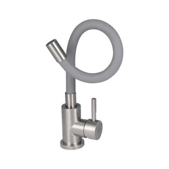 Змішувач для кухні Lidz Aria 015F3 з гнучким виливом (k35) LDARI015F3GRE43363 Grey | Зображення 2