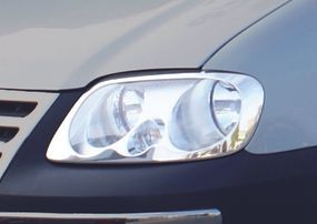 Накладки на фари (2 шт, нерж) для Volkswagen Caddy 2004-2010 рр