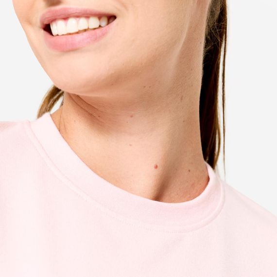 Світшот жіночий з круглим вирізом світло-рожевий - M | Зображення 2