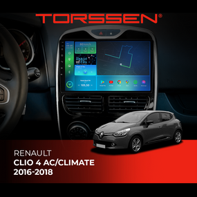 Штатная магнитола Torssen Renault Clio 4 AC/Climate 16-18 F9464 4G Carplay DSP