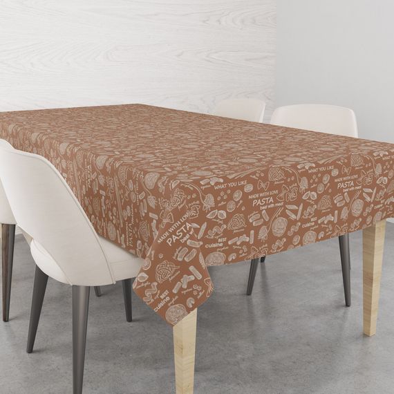 Скатертина Home Line 64673 Україна 120x150  Бавовна Коричневий