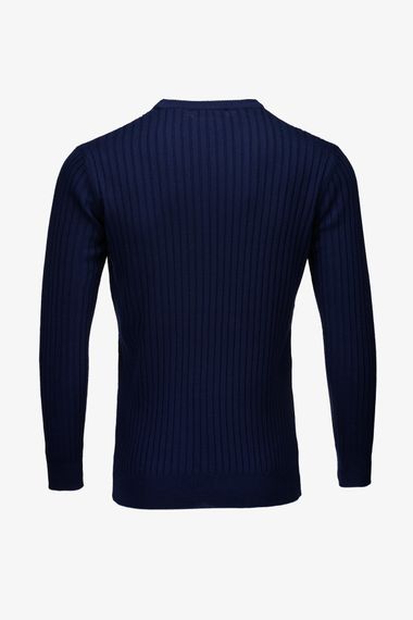 Джемпер однотонний чоловічий Kaptan 1111 L Синій shop (2000990775627) | Зображення 7
