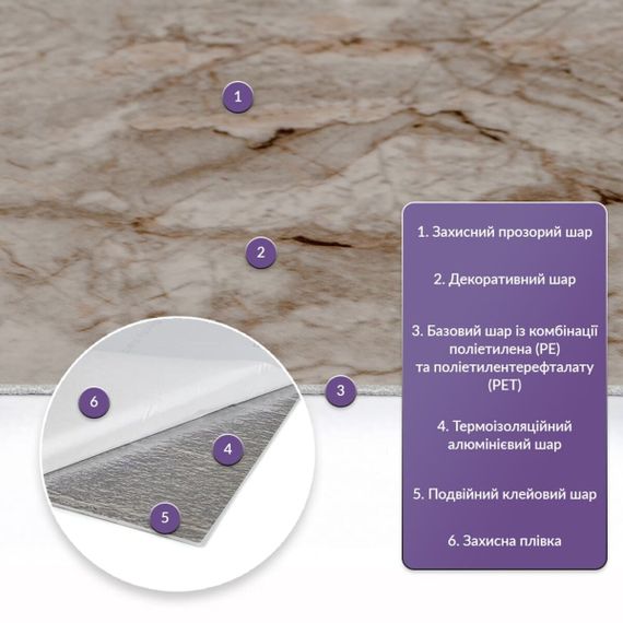 Самоклеюча стінова PET плитка у рулоні 600*3000*2mm (D) SW-00002432 | Зображення 1