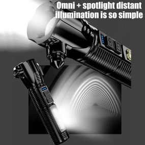 Ліхтар ручний аварійний LED USB + склобій 22018