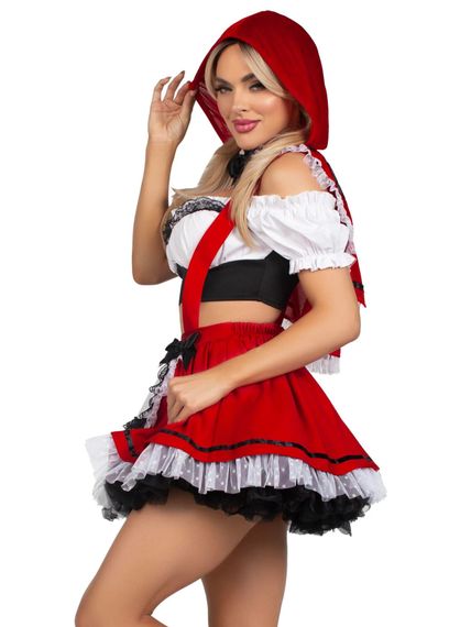 Костюм Красной Шапочки Leg Avenue Flirty Miss Red Top and Skirt S | Зображення 2