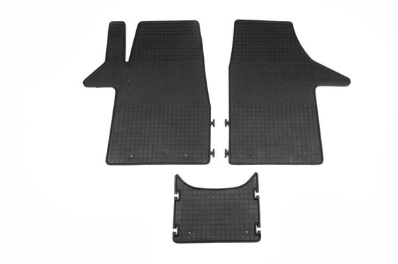 Гумові килимки (3 шт, Polytep) для Volkswagen T6 2015-2024, рр | Зображення 1