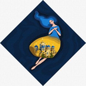Картина по номерам "Берегиня Владимирская" KHO4913 30х30 см
