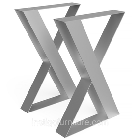 Комплект опор для столу з металу 500×108mm, H=730mm (Сталева пластина: 100x4,0mm) Сірий