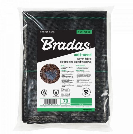 Агротканина проти бур'янів Bradas РР чорний УФ 70 г 1,6 х 10 м (AT7016010)
