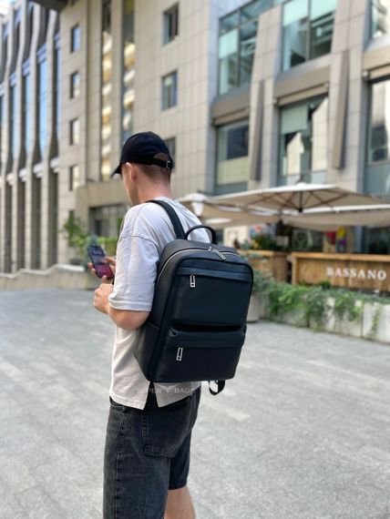 Чоловічий шкіряний  рюкзак для ноутбука і подорожей Tiding Bag SB-133863 | Зображення 8